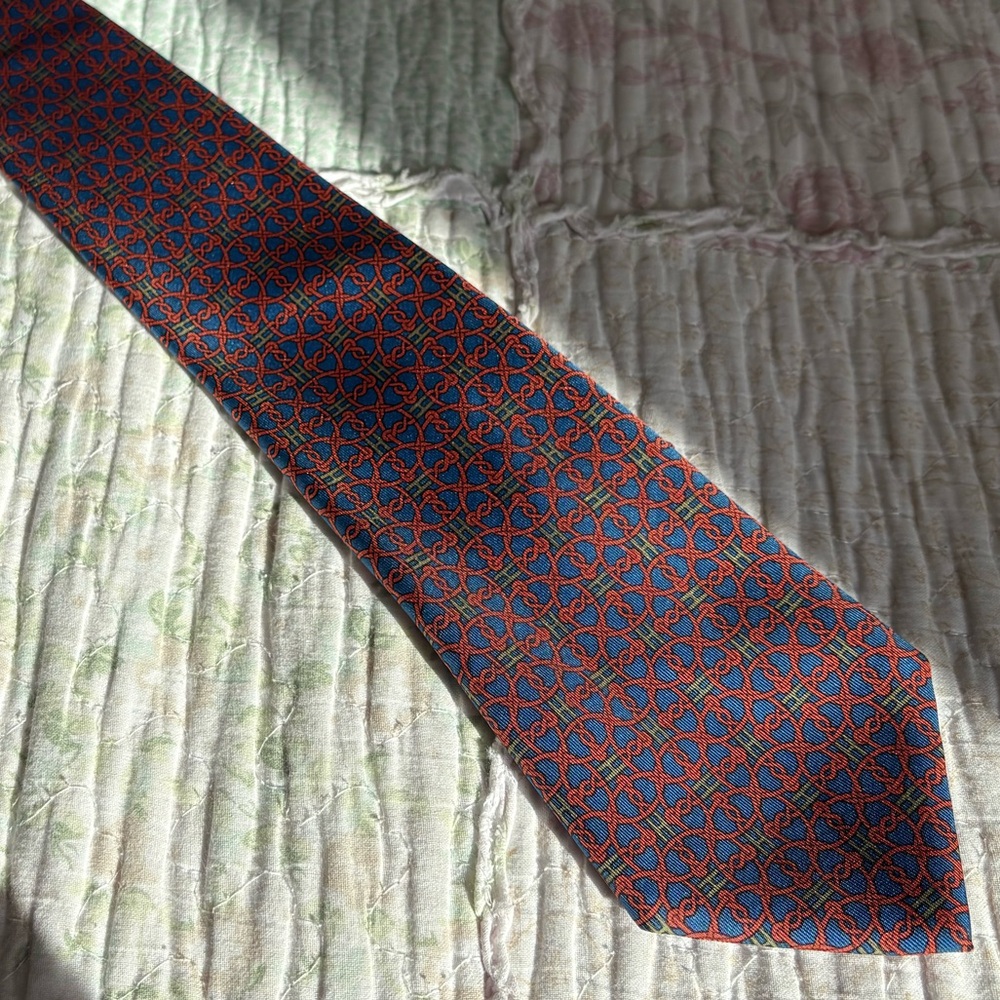 Vintage Hermes Paris France Neiman Marcus Silk
Neck Tie